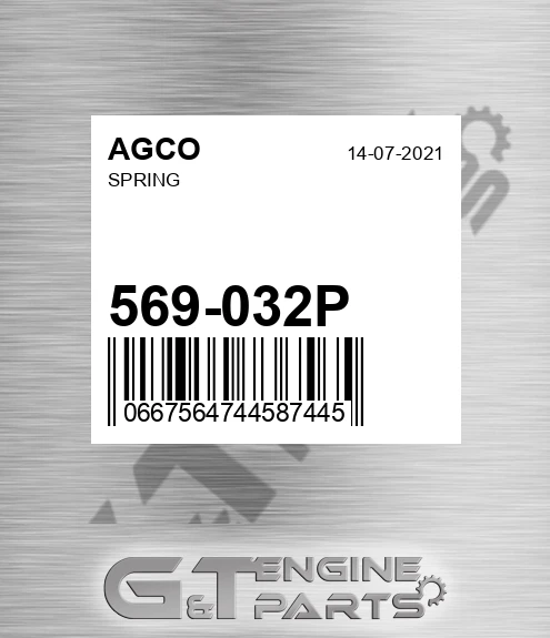 569-032P Spring for AGCO