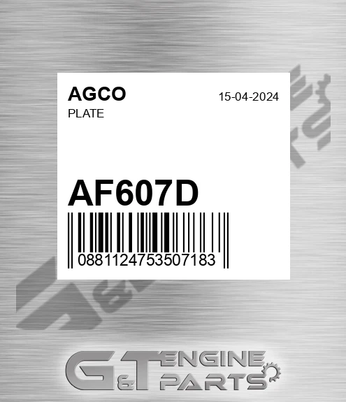 AF607D Plate