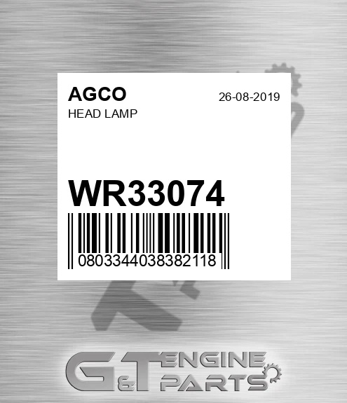 WR33074 Head Lamp