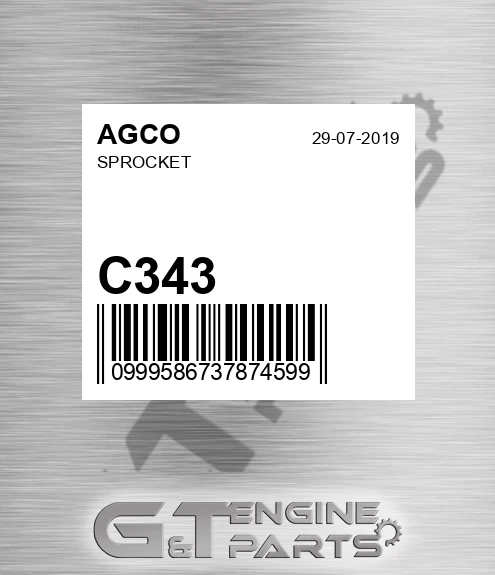 C343 AGCO Sprocket