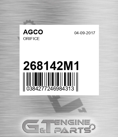 268142M1 Orifice