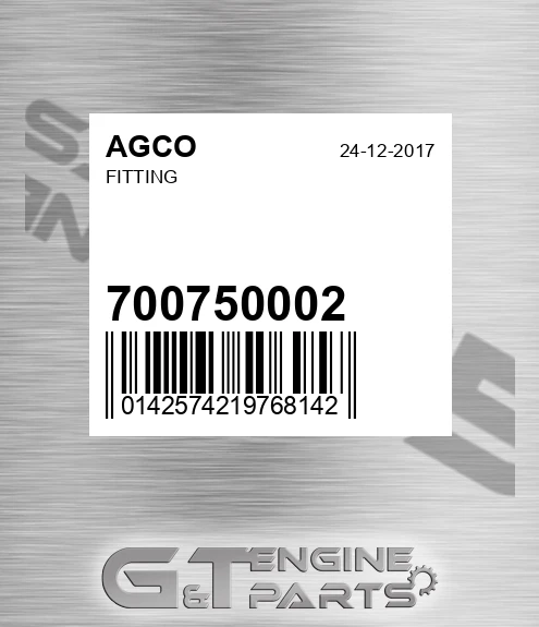 700750002 AGCO Fitting