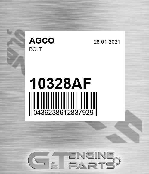 10328AF Bolt