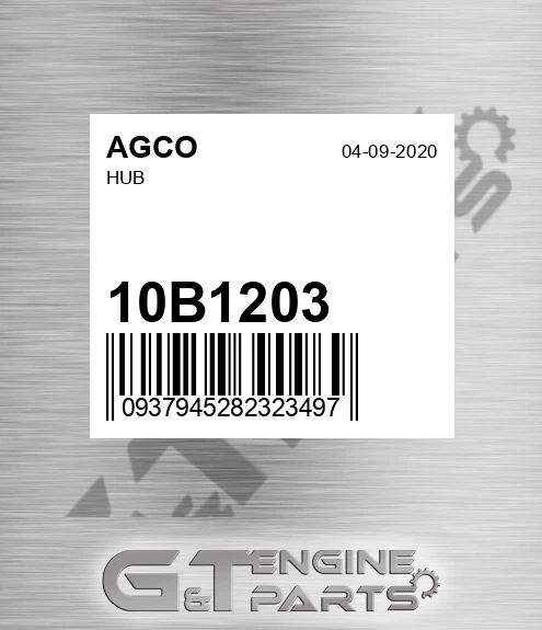 10B1203 AGCO Hub