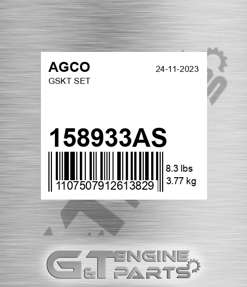 158933AS Gskt Set for AGCO