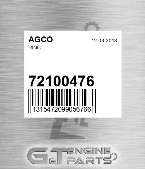 72100476 Ring for AGCO