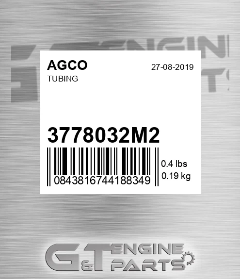 3778032M2 AGCO Tubing