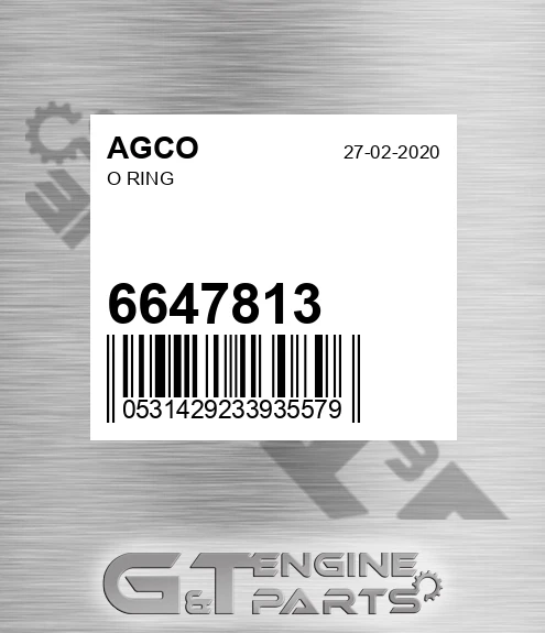 6647813 O Ring