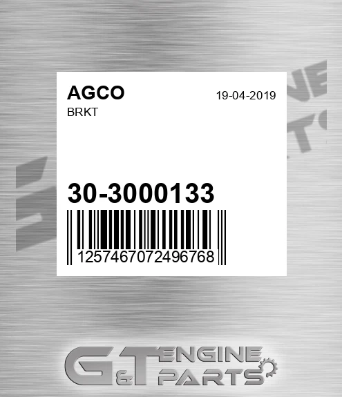 30-3000133 Brkt for AGCO