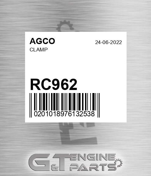RC962 AGCO Clamp