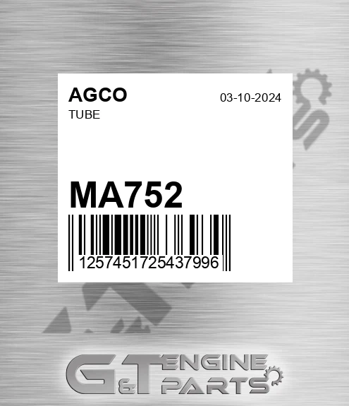 MA752 Tube