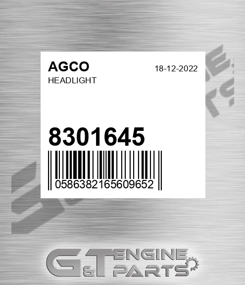 8301645 AGCO Headlight