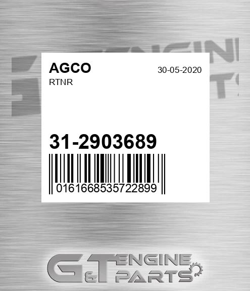 31-2903689 Rtnr for AGCO