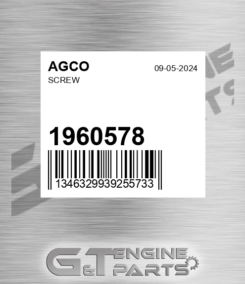1960578 Screw for AGCO