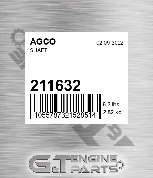 211632 AGCO Shaft