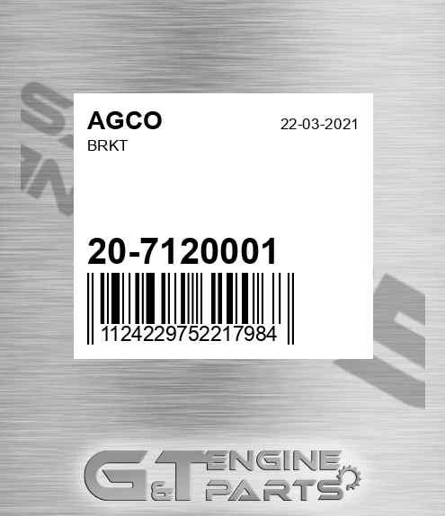 20-7120001 Brkt for AGCO