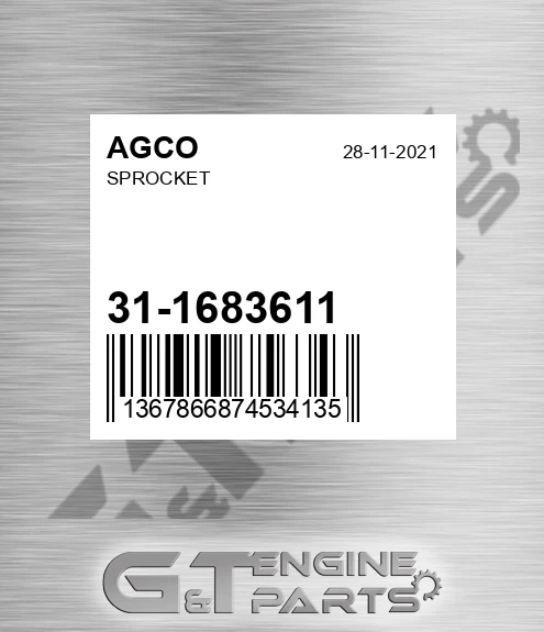 31-1683611 Sprocket for AGCO