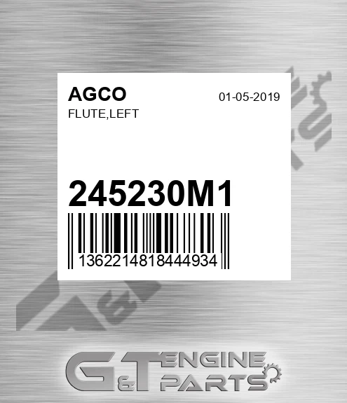 245230M1 AGCO Flute,left