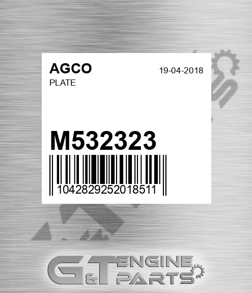 M532323 Plate