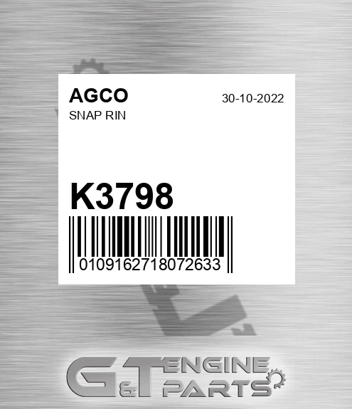 K3798 Snap Rin for AGCO