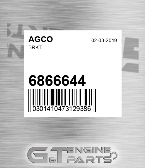 6866644 AGCO Brkt