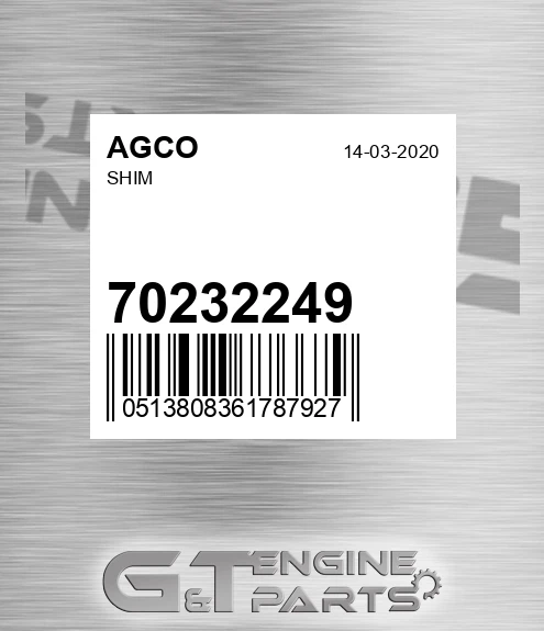 70232249 Shim for AGCO
