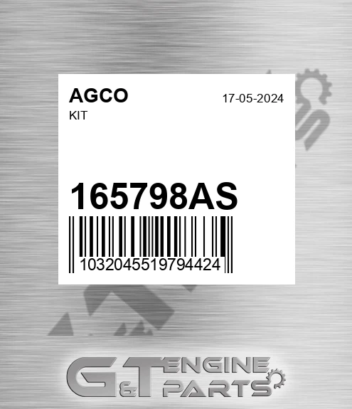 165798AS Kit for AGCO