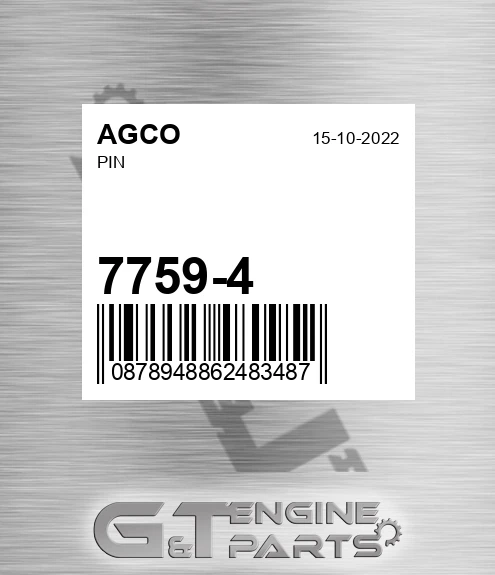 7759-4 Pin for AGCO