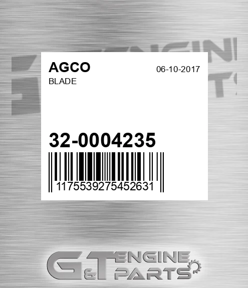 32-0004235 Blade for AGCO