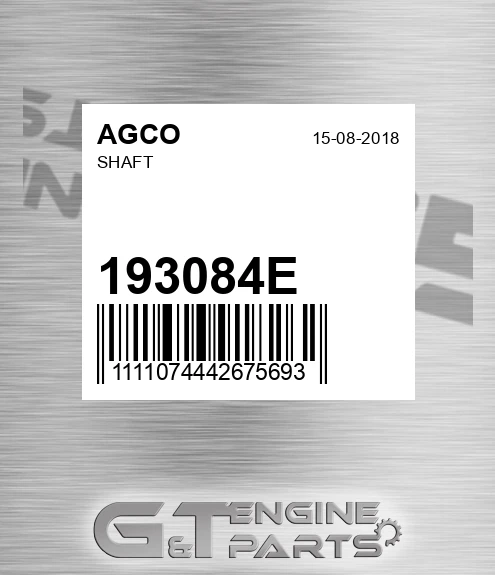 193084E Shaft for AGCO