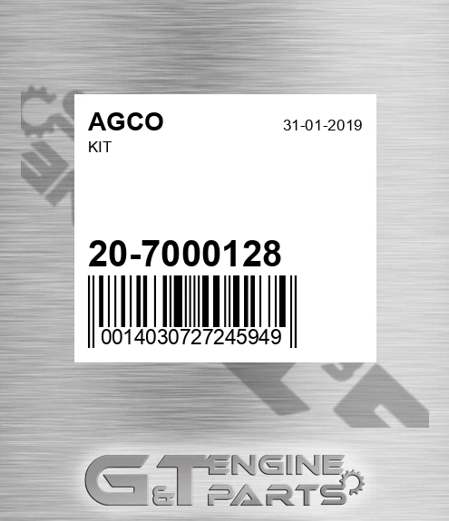 20-7000128 AGCO Kit