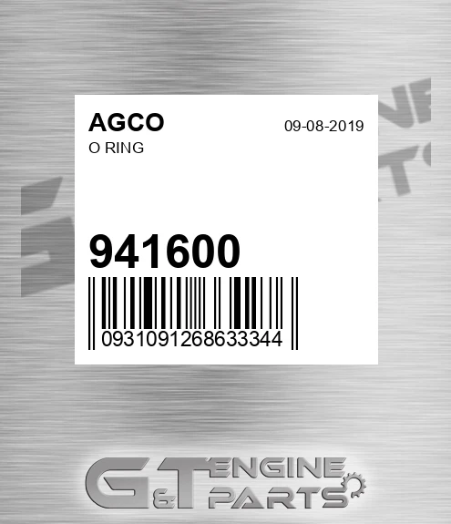 941600 AGCO O Ring