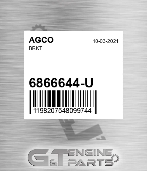 6866644-U AGCO Brkt
