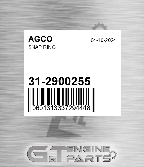 31-2900255 Snap Ring for AGCO