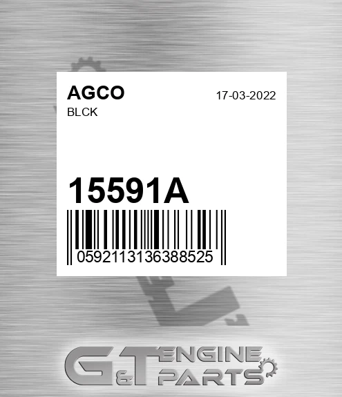 15591A Blck for AGCO