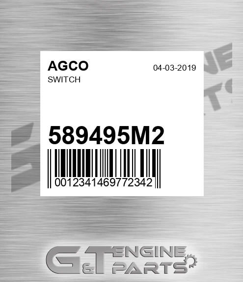 589495M2 Switch for AGCO