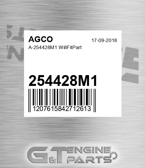 254428M1 A- Willfitpart for AGCO