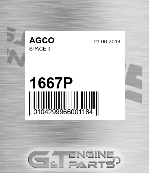 1667P Spacer for AGCO