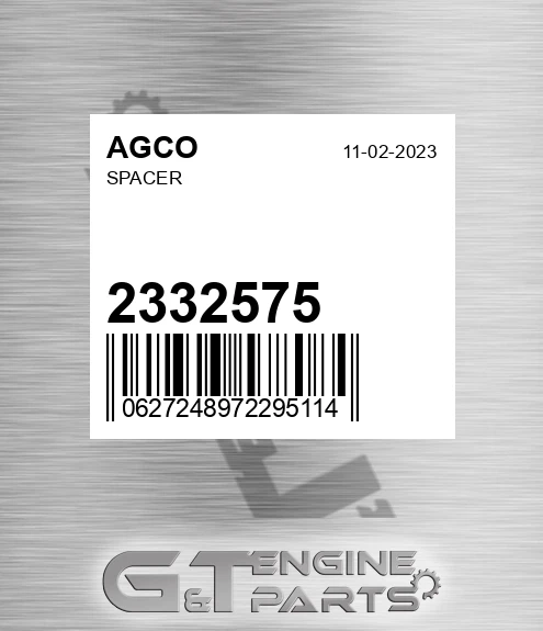 2332575 AGCO Spacer