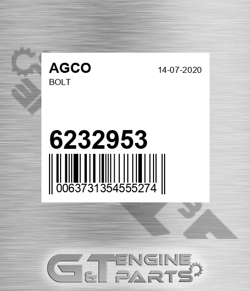 6232953 AGCO Bolt