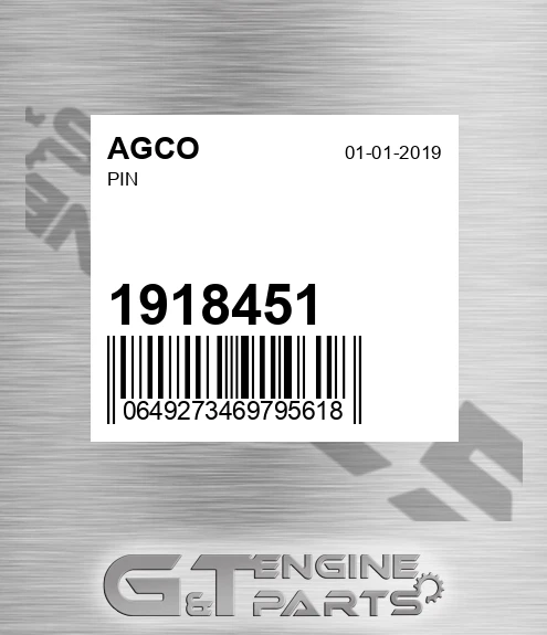 1918451 Pin for AGCO