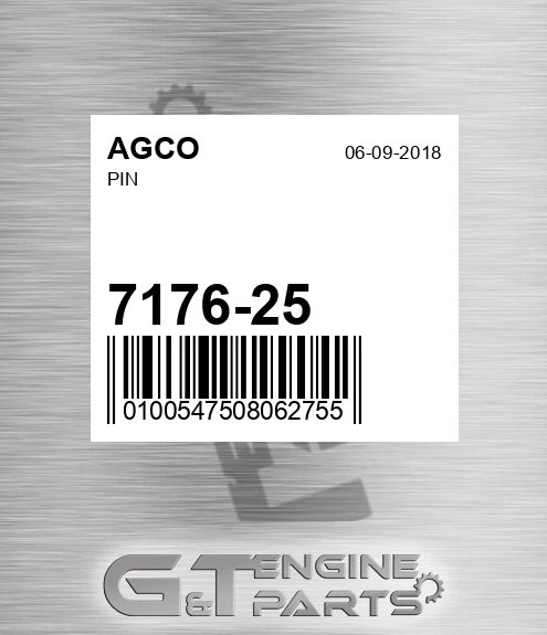 7176-25 Pin for AGCO