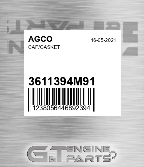 3611394M91 Cap/gasket for AGCO