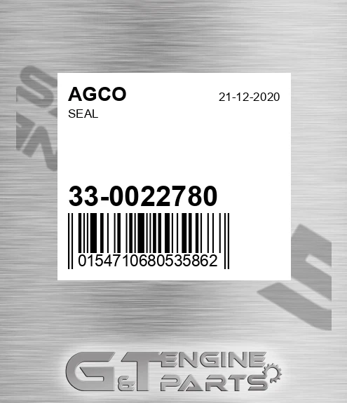 33-0022780 Seal for AGCO