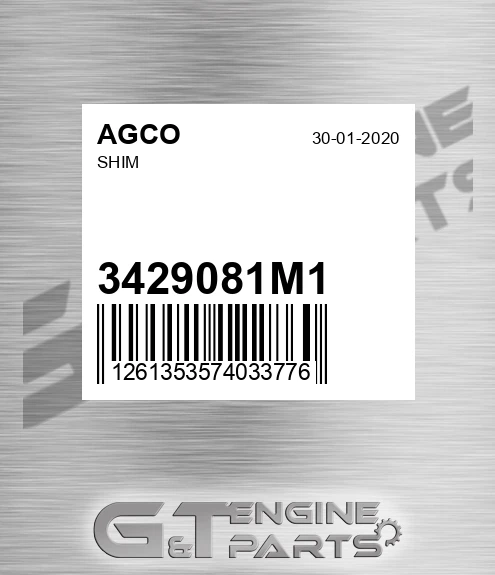 3429081M1 Shim for AGCO