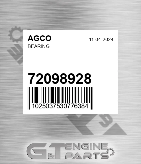72098928 Bearing for AGCO