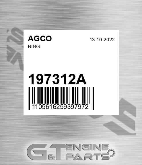 197312A Ring for AGCO