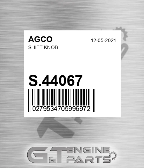 S.44067 Shift Knob for AGCO