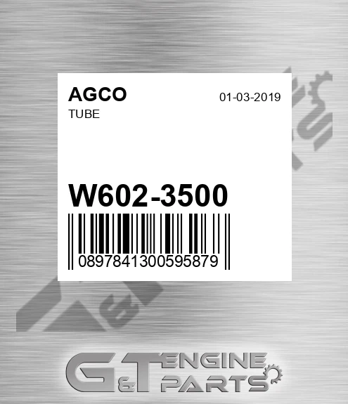 W602-3500 Tube for AGCO