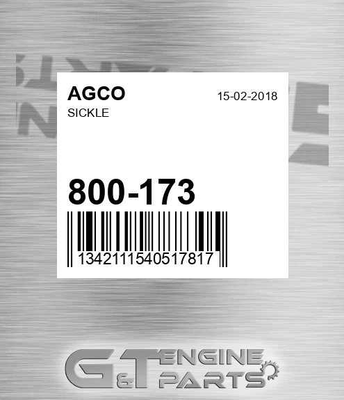 800-173 Sickle for AGCO